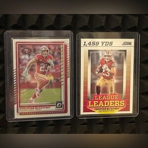 CHRISTIAN McCAFFREY 2024-25 PANINI OPTIC & SCORE-49ers
